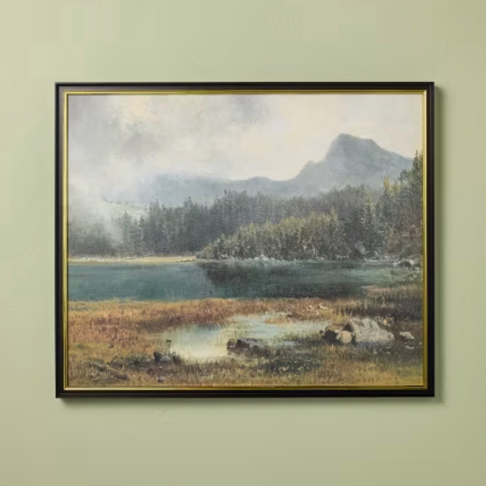 20"x24" Horizontal Landscape Mountain Framed Wall Art - Hearth & Hand Magnolia